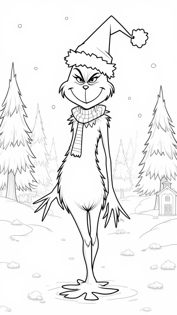 les pages à colorier sans grinch